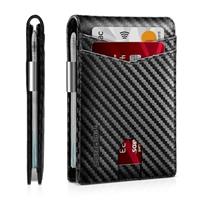 Mens Wallets Slim RFID Blocking Card Holder with Up to 12 Credit Card Wallet, Money Clip Bifold Leather Wallet with ID Window, Perfect Wallets for Men UK with Gift Box