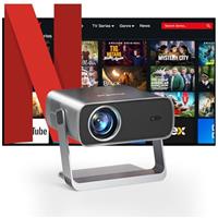 XuanPad Mini Projector, 2025 Upgraded 14000L Portable Video Home Projector, HD 1080P Supported, Compatible with TV Stick, HDMI, USB, AV, Laptop, iPhone, Android Smartphone