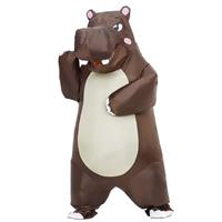Yeffute Inflatable Hippo Costume for Adult Blow up Hippopotamus Costume Funny Halloween Party Costume Cosplay Dressed up