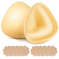 Push Up Sticky Bra Inserts - Double Sided Sticky Bras Boobspush Up Pads, Silicone Women's Adhesive Bras, Reusable Stick on Bra Pads Inserts for Swimsuit Sport Bra