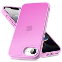 Mootobo for iPhone 16e Case, Military Grade Shockproof Drop Protection, Full Body Frosted Translucent Back Phone Cover, Anti-Fingerprint Phone Case for iPhone 16e 6.1-Inch - White