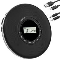 Greadio Portable Discman CD Player Anti-Skip Protection 4 EQ Sounds Walkman Player, TF Card/AUX Output Small Music Player, Compatible with CD, CD-R, CD-RW and MP3 for Home