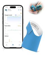Babytone Baby Pulse Oximeter, Smart Baby Sock Tracking Oxygen Level, Heart Rate and Movement, Wearable Infant Foot Monitor with APP Bluetooth for 0-36 Months Newborn