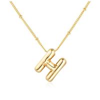 SYYHSYAL Gold Bubble Letter Necklace for Women,18k Gold Plated Balloon Initial Letter Pendant Necklace Charm Pendant Necklaces Gold Jewelry Birthday Gifts Women Teen Her Mom Grandma Wife Sister