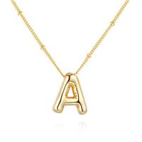 SYYHSYAL Gold Bubble Letter Necklace for Women,18k Gold Plated Balloon Initial Letter Pendant Necklace Charm Pendant Necklaces Gold Jewelry Birthday Gifts Women Teen Her Mom Grandma Wife Sister