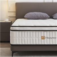 Hiepunos Mattress, 10.2 INCH Hybird Memory Foam Mattress,7-Zone Pocket Sprung Medium Firm, Comfortable Sleep for Back Pain Relief and Heavy Sleeper