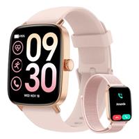 Smart Watch for Men Women (AI Voice & Bluetooth Call),Smart Watches for Women iPhone/Samsung/Android,Alexa Built-in, Fitness Watch with Heart Rate Sleep SpO2 Monitor,IP68 Waterproof, 110+ Sports