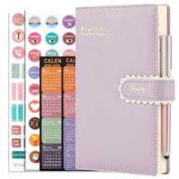 MLjtoyo Diary 2025 A5 Day per Page, Productivity Daily Planner From Jan 2025 to Dec 2025, Agenda Organizer Monthly Planner with Monthly Tabs,Stickers,Pen,Back Pocket
