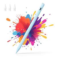 HSTT Pencil for iPad - 2018-2025 13 Minutes Fast Charging, Palm Rejection,Tilt Sensitivity, Stylus Pen Compatible with iPad Pro 11"/12.9"/13", 11/10/9/8/7/6th Gen, Air 3-7, Mini 5/7 White