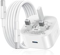 Samsung Fast Charge Plug, Samsung USB C Charger Plug UK Type C Charging Plug USBC for Galaxy S25/S24 Ultra/S23/S22/S21 FE/S20/A16/A15/A14/A13/A12/A32/A33/A34/A35/A52S/A53/A54/A55/A05S/A20E