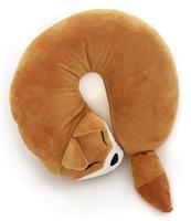 Kids Travel Neck Pillow - Cozy U-Shaped Soft Cushion, Cute Animal Design, Toddler Neck Support for Car, Plane, Train & Road Trips, Comfortable Travel Pillow for Boys & Girls, Machine Washable