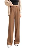 Putaowor Womens High Waist Business Casual Work Pants Straight Leg Dressy Trousers with Pockets