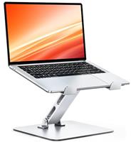 CIRYCASE Laptop Stand for Desk, Ergonomic Foldable Laptop Riser Holder Mount with Adjustable Height, Ventilated Aluminum Portable Computer Stand Compatible with MacBook Air, Pro, 10-16" Notebooks