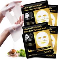 Snail Mucin Collagen Face Mask, Korean Glass Skin Collagen Mask with Snail Protein, Hydrogel Sheet Mask Revitalizes Skincare, Deep Nourishment, Anti-Aging,Strengthening Skin Barriers,Reduce Fine Lines