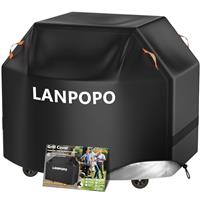 Heavy Duty & Thick BBQ Cover for Grill - Waterproof, UV & Fade Resistant Gill Cover, Fit for Weber, Brinkmann, Char Broil, Outback and More,All-Weather Protection with Drawstring, Hook & Loop Straps