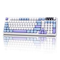 Bangsanth Wireless Keyboard, RGB Gaming Keyboard, Tri-mode BT5.0/2.4GHz/USB-C, 99-Key Creamy, Anti-ghosting Keys, Compatible with PC, Mac, Gaming Consoles, UK Layout