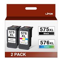 LIFOR Replacement for Canon Ink Cartridges 545XL 546XL PG-545XL CL-546XL for Pixma TS3355 TS3350 TS3150 MG3050 MG2550S MG2950 TR4550 TR4551 TR4650 MX495 (1 Black 1 Colour) Packing May Vary