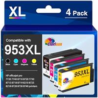 Clorisun 405XL Ink Cartridges for Epson 405XL 405 XL Ink for Epson Workforce Pro WF-3820 WF-4820 WF-7310 WF-7830DTWF WF-4830DTWF WF-4820DWF WF-3825DWF WF-4825DWF WF-7835DTWF Printer(4 Pack)