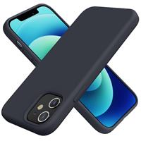 TAXXOE Silicone Case Compatible with iPhone 12 Case/12 pro case Soft Ultra Slim Protective Shockproof Liquid Silicone Phone Case,Anti-Scratch Microfiber Lining, 6.1" Black