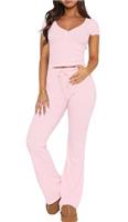 LACOZY Women's Pyjama Set Soft Ladies Pyjamas Classic Pjs fo