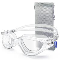 OMID Swim Goggles, P2 Polarized Patent & Upgrade Anti-Fog Anti-UV No Leakage Swimming Goggles for Adult Men Women Youth