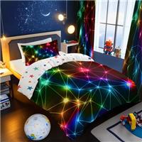 BlessLiving AB Triangle Retro Neon Duvet Cover - Hot