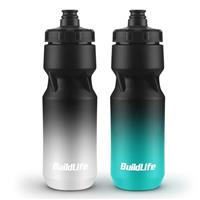 BuildLife 2 Pack Sports Water Bottle, 710ML Squeeze Water Bottle, Biking Water Bottles, BPA Free & Leakproof Cycling Bottles for Hiking, Outdoor Sports Dishwasher Safe