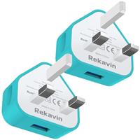 USB Plug Charger,2 Pack 4 Port Multi USB Plug Adapter UK 25W/5A Wall Charger Mains with Smart IC Fast Charging for iPhone 11 pro Max XS XR X SE2020 10 8 7 6 ipad,Samsung S10 S9 S8 S7,Huawei
