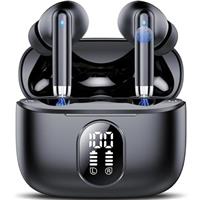 Wireless Earbuds, 2025 New Bluetooth 5.4 Headphones HiFi Stereo with 4 ENC Mic, 40H Mini Ear Buds In-Ear Noise Cancelling Earbuds with LED Screen, Ultra Light USB-C Bluetooth Earphones for Android iOS