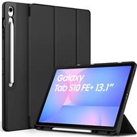 EasyAcc Case for Samsung Galaxy Tab S10 FE+/ S10 FE Plus 13.1 Inch with Pencil Holder, Ultra Thin Slim PU Leather Protective Case