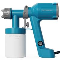 Tilswall Paint Sprayer, Ultra-Light Electric Paint Spray Gun with 600ml Detachable Cup, 2 Nozzles & 3 Patterns - Perfect for Fences, Sheds, Walls, Ceilings, Furniture, Cabinets, Garden & DIY, Blue