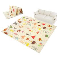 Trintion Foldable Baby Play Mat Extra Large Waterproof Foam Crawling Mat, Soft & Portable Floor Playmat for Infants, Toddlers Non-Toxic, High Elasticity, Easy to Clean