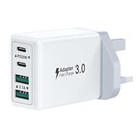 25W USBC Plug UK Fast Charge for iPhone 16 15 14 13 12 11 Pro Max Plus XR, iPad