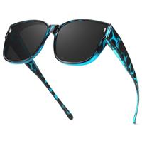Myiaur Oversized Fit Over Sunglasses for Women, Trendy Wear Over Glasses, Polarized UV400 Protection Sunglasses for Driving Outdoors