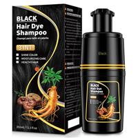 Black Hair dye Shampoo 3 in 1, Natural Hair Color Shampoo for Women Men 100% Grey Coverage