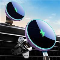 MOKPR for Magsafe Car Mount Charger, 15W Magnetic Wireless Car Charger, Air Vent/Dashboard for Magsafe Phone Holder Fits iPhone 16/15/14/13/12