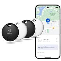 HH-Tech Bluetooth Smart Tag For Android Devices Compatible with Google Find My, Air Tracker Tag, Item Finder, Easily Track Your Wallet, Bag, Suitcase, and More (Android ONLY)