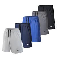 fovdtaa 5 Pack Mens Sports Shorts Men's Athletic Shorts with Pockets and Elastic Waistband, Quick Dry Workout Shorts for Men Running Trousers