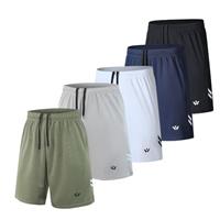 fovdtaa 5 Pack Mens Sports Shorts Men's Athletic Shorts with Pockets and Elastic Waistband, Quick Dry Workout Shorts for Men Running Trousers