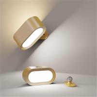 Coollamp Wall Light, Indoor Wall Lamp with 3 Brightness Levels 3 Color Lighting Touch Control, Battery Operated Lamp for Bedroom Living Room