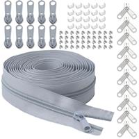 LHZHLE Continuous Zips Roll for Sewing: #5 10 Yards Nylon Zipper Tape with 20 Slider