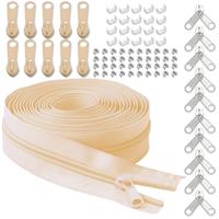 LHZHLE Continuous Zips Roll for Sewing: #5 10 Yards Nylon Zipper Tape with 20 Slider