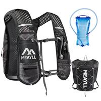 Running Vest with Hydration Bladder for Women Men,Adjustable & Breathable Running Hydration Vest with Reflective Strips and Functional Pockets(Phone Holder) Backpack