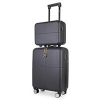 JLY Premium Black Suitcase Set 100% German Bayer Polycarbonate Superior Organisation TSA Security Lock Ultra-Quiet Wheels