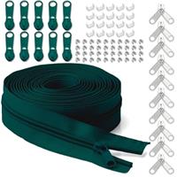 LHZHLE Continuous Zips Roll for Sewing: #5 10 Yards Nylon Zipper Tape with 20 Slider