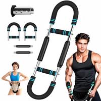 Arm trainer,Twister Arm Exerciser,Adjustable chest expander,Tricep workout equipment,Perfect body shape for men,Three gears to adjust 60-110lb,Suitable for beginners and professional athletes