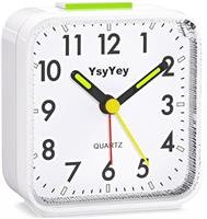 YsyYey Silent Analog Alarm Clock