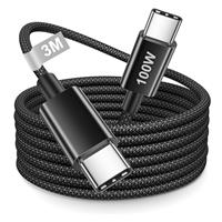 iPhone 15 16 Charger Cable 3M, USB C Charger Cable 3M Long Type C to Type C Charger Cable Fast Charging USB C to USB C Fast Charger Cable Lead Wire for iPhone 15 16 Pro Max/Plus/15/16,iPad Pro/Air