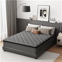 DAJIYUHC Mattress, Foam and Spring Hybrid Mattress in A Box, Medium Plush Feel with Motion Isolating, Fiberglass Free