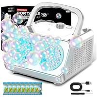 Tecnock Plug In Bubble Machine, Automatic Bubble Blower 20000+ Bubbles